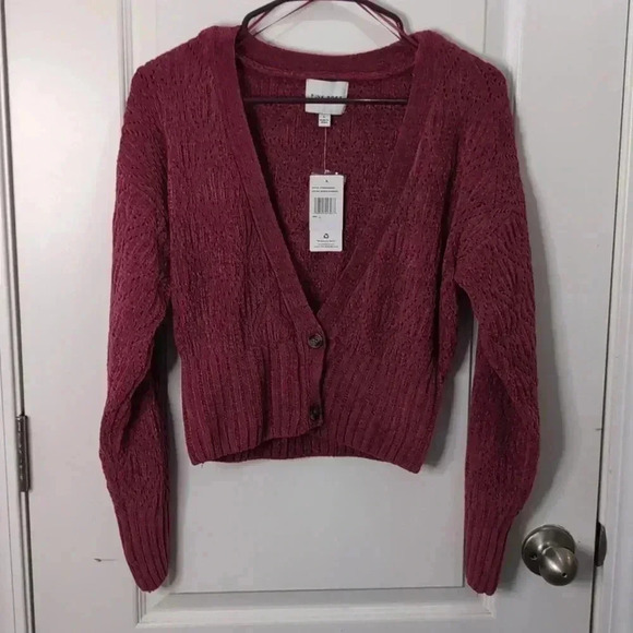 Pink Rose Women's Cardigan Mystic Magenta - Picture 1 of 8